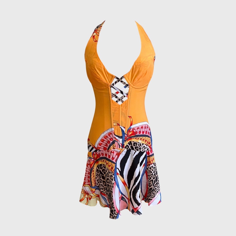 ROBERTO CAVALLI BUSTIER DRESS